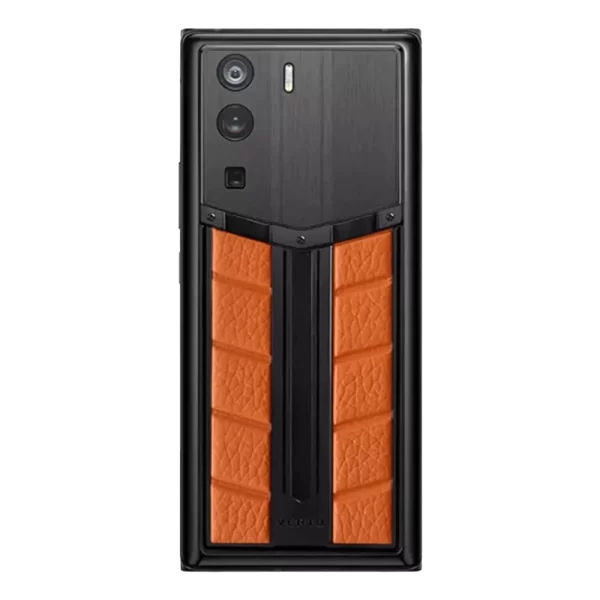 METAVERTU RACE TRACK DESIGN CALFSKIN WEB3 PHONE – ORANGE