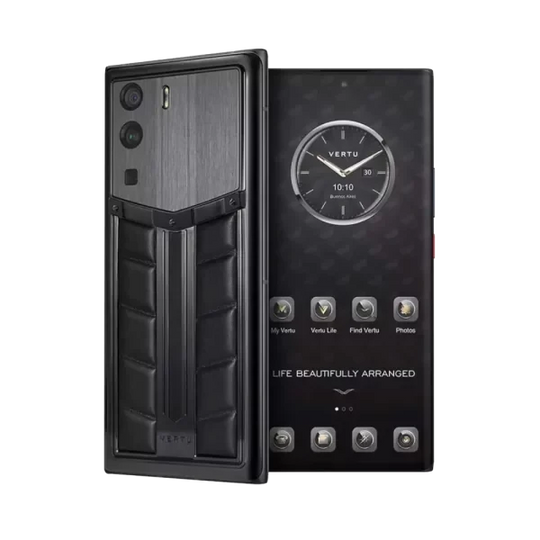 METAVERTU RACE TRACK DESIGN CALFSKIN 5G WEB3 PHONE – BLACK