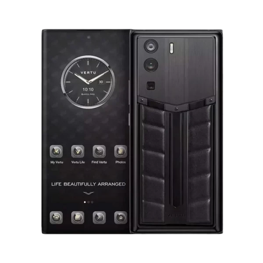 هاتف METAVERTU RACE TRACK DESIGN CALFSKIN 5G WEB3 - أسود