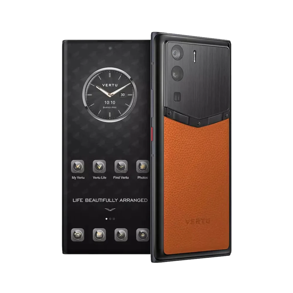 METAVERTU FRAMELESS CALFSKIN 5G WEB3 PHONE – ORANGE