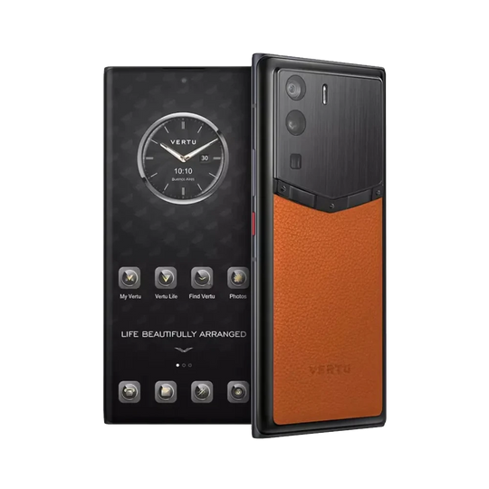 METAVERTU FRAMELESS CALFSKIN 5G WEB3 PHONE – ORANGE