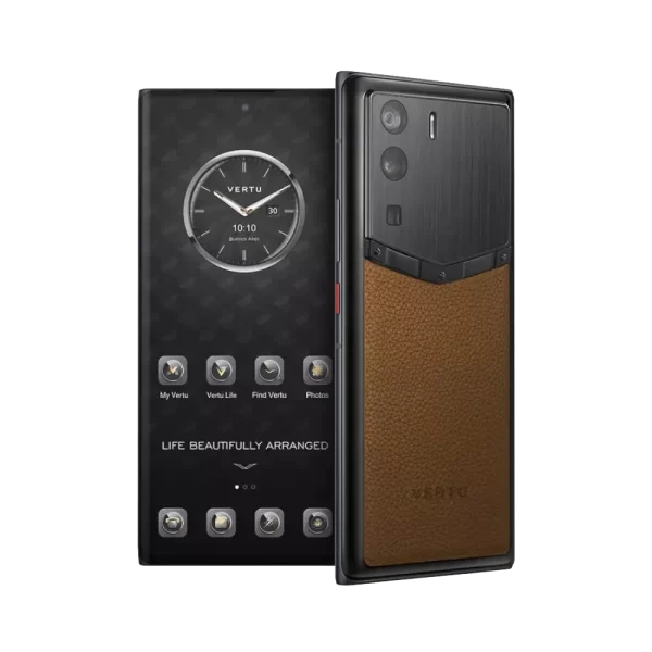 METAVERTU FRAMELESS CALFSKIN 5G WEB3 PHONE – BROWN