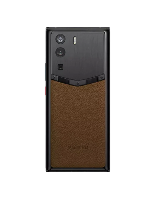 Load image into Gallery viewer, METAVERTU FRAMELESS CALFSKIN 5G WEB3 PHONE – BROWN
