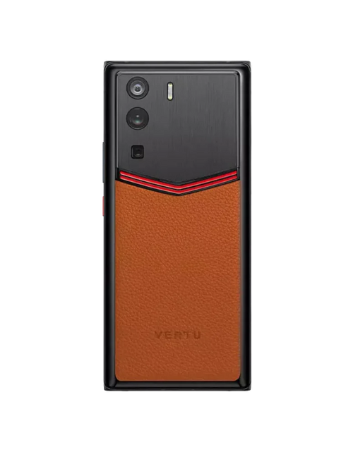 Load image into Gallery viewer, METAVERTU ENAMELED CALFSKIN 5G WEB3 PHONE – ORANGE
