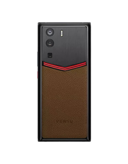 Load image into Gallery viewer, METAVERTU ENAMELED CALFSKIN 5G WEB3 PHONE – BROWN
