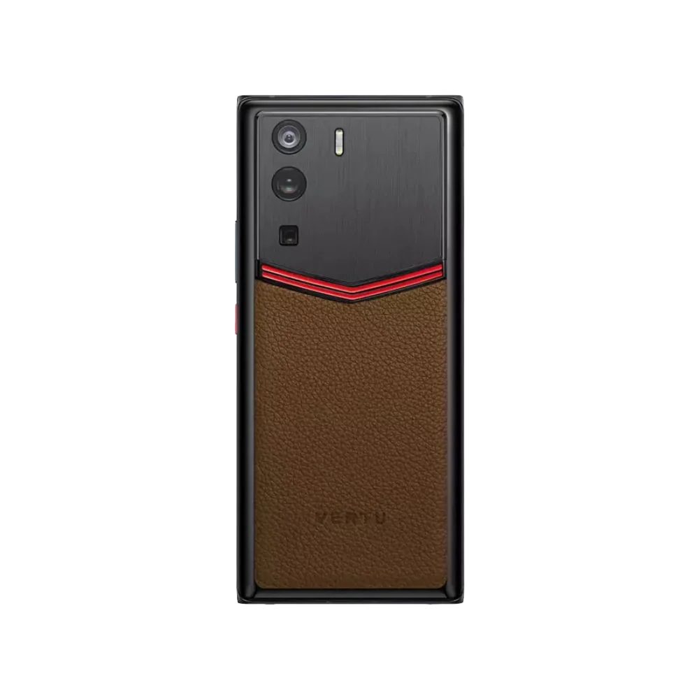 METAVERTU ENAMELED CALFSKIN 5G WEB3 PHONE – BROWN