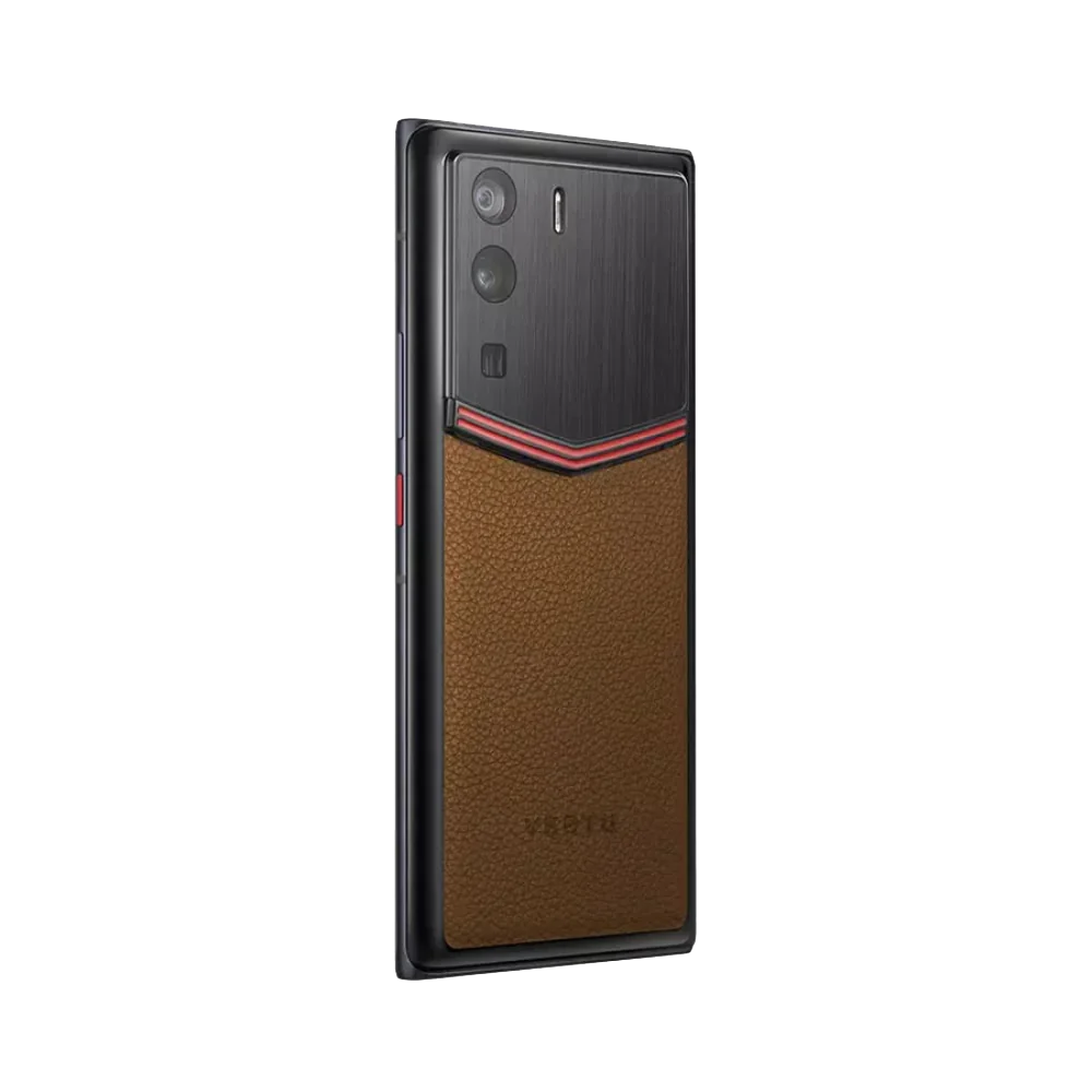 METAVERTU ENAMELED CALFSKIN 5G WEB3 PHONE – BROWN