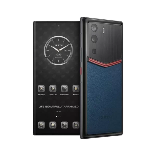 METAVERTU ENAMELED CALFSKIN 5G WEB3 PHONE – BLUE