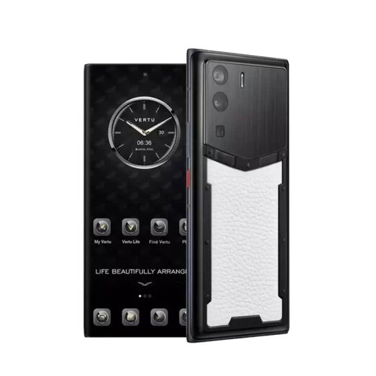 METAVERTU CALFSKIN 5G WEB3 PHONE – MOON WHITE