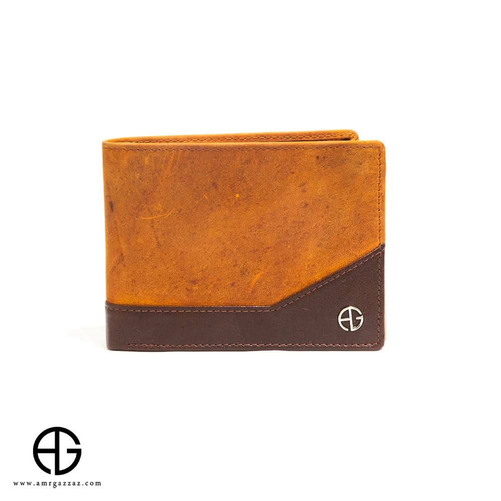 AG Two-Tone Edge Cut Leather Wallet