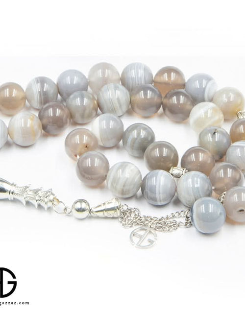Load image into Gallery viewer, Natural Suleimani Agate Prayer Beads, 10Mm
