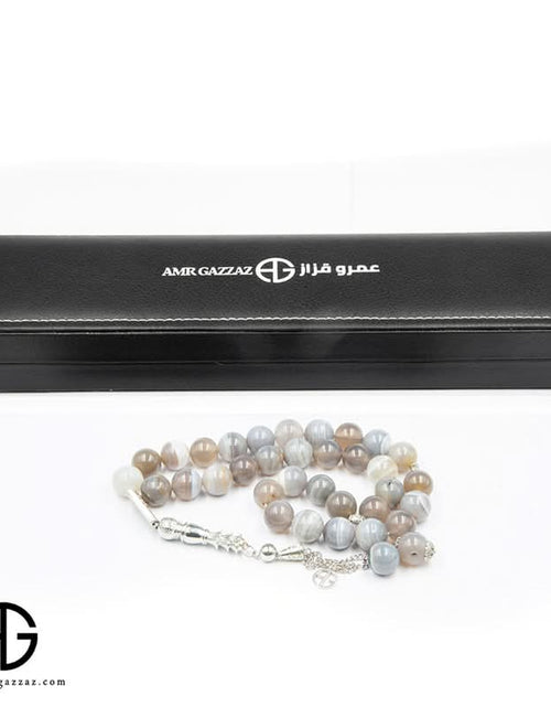 Load image into Gallery viewer, Natural Suleimani Agate Prayer Beads, 10Mm
