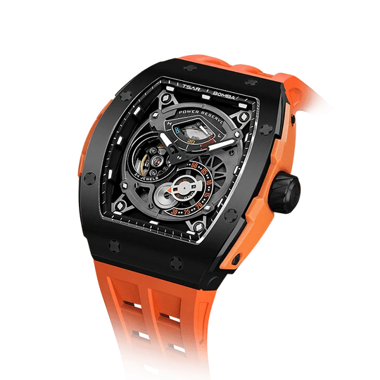 Elemental Series-Automatic Watch TB8210A Black Orange