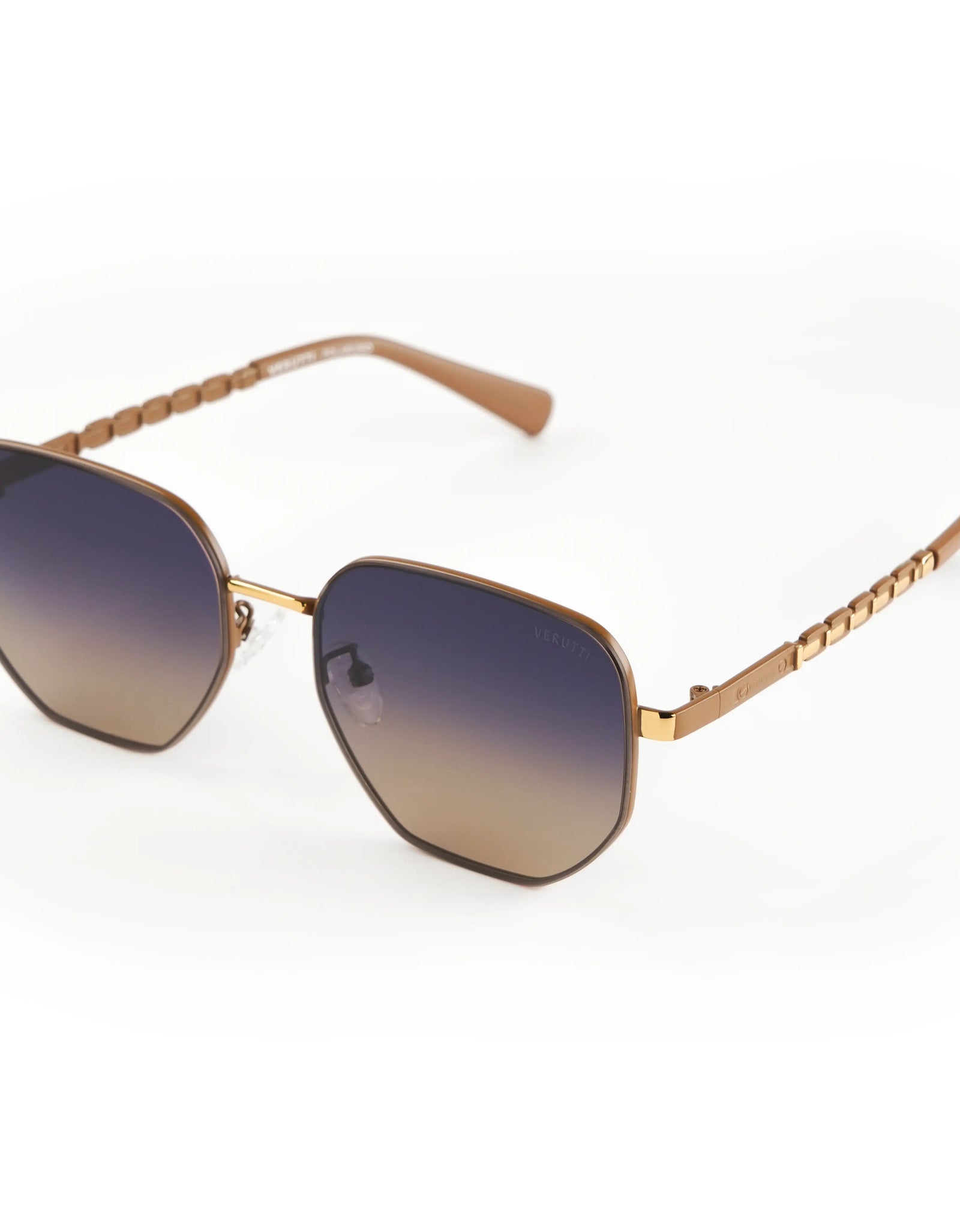 Women's Luxury Sunglasses Verutti EH21013-C5 – Navy-to-Beige Geometric