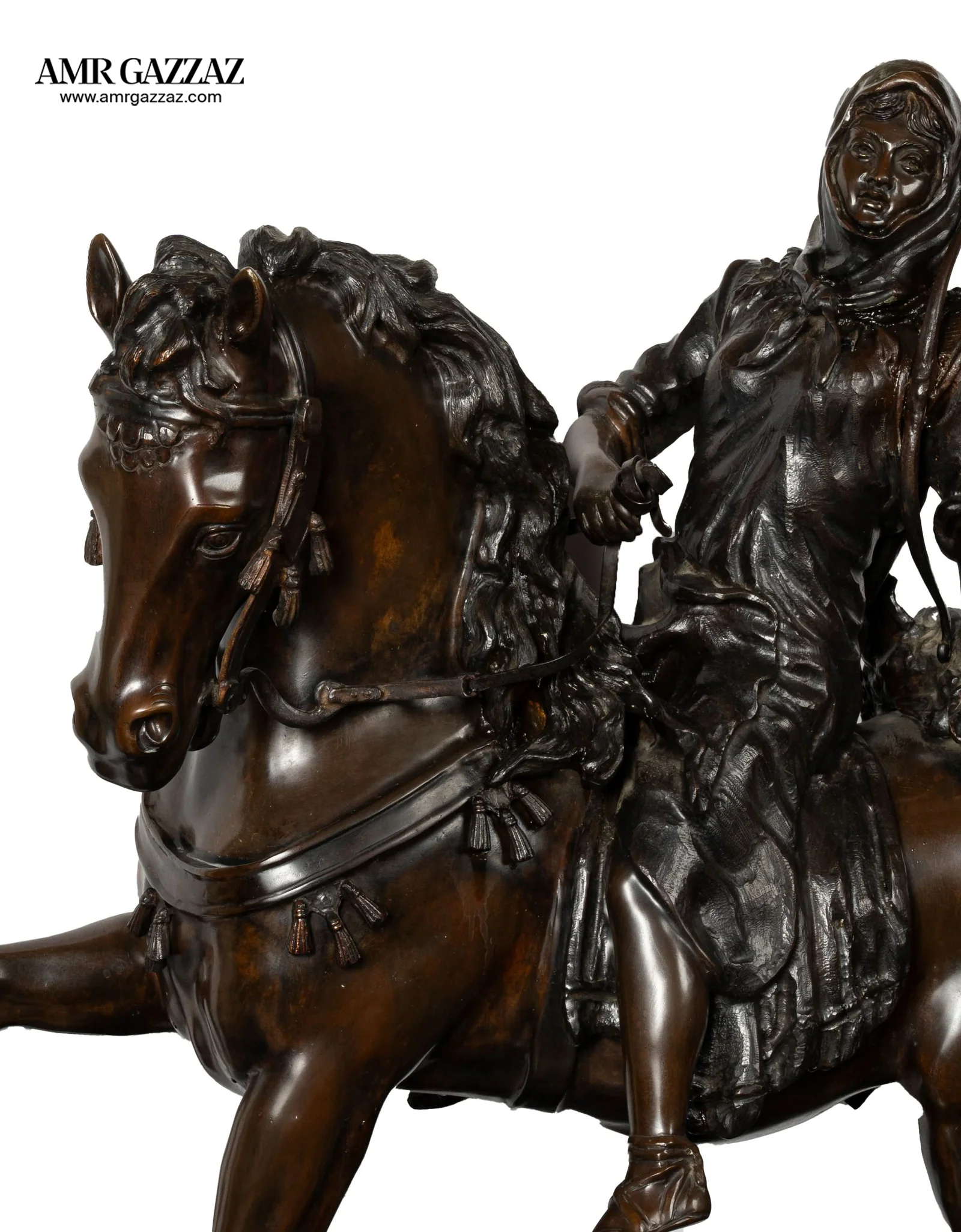 luxury solid bronze florence Statue third