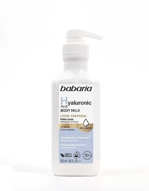 Load image into Gallery viewer, Babaria Hyaluonic acid body milk 500ml
