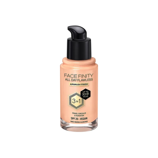 Max Factor Facefinity All Day Flawless Foundation 45 Warm Almond