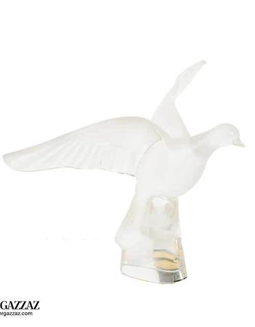 Load image into Gallery viewer, Lalique Crystal Figure, Charis, Perched Dove
