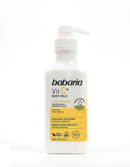 Load image into Gallery viewer, Babaria Vit C body milk 500ml
