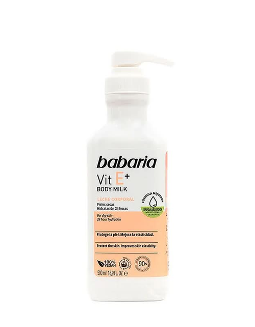 Load image into Gallery viewer, Babaria Vit E body milk 500ml
