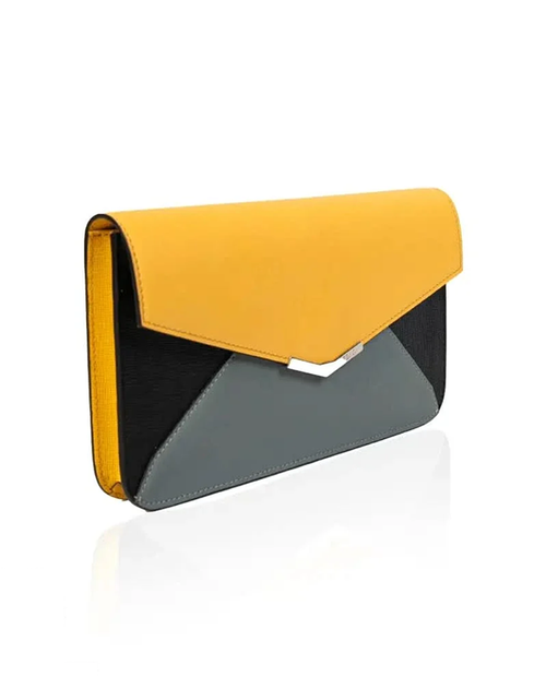 Load image into Gallery viewer, Fendi Tricolor Leather Envelope Clutch
