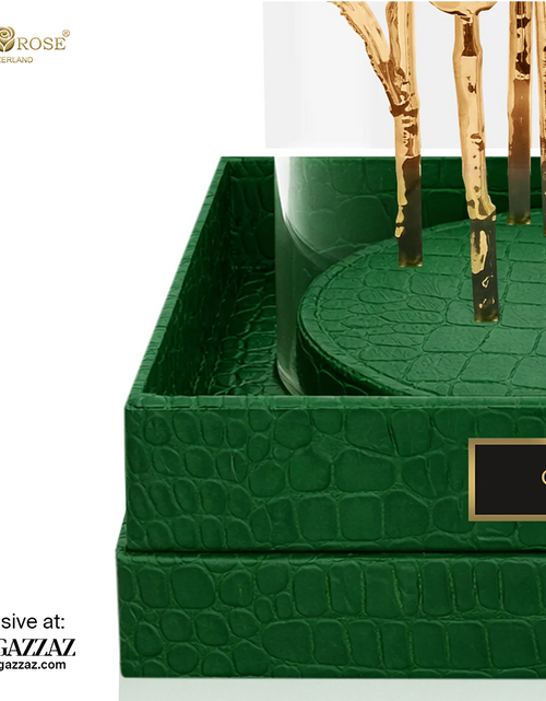 Load image into Gallery viewer, IMPERIAL GRANDIOSE "24K GOLD, EMERALD CROCO"
