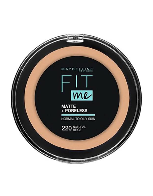 تحميل الصورة إلى عارض المعرض، Maybelline Fit Me Matte + Poreless Powder 220 Natural Beige
