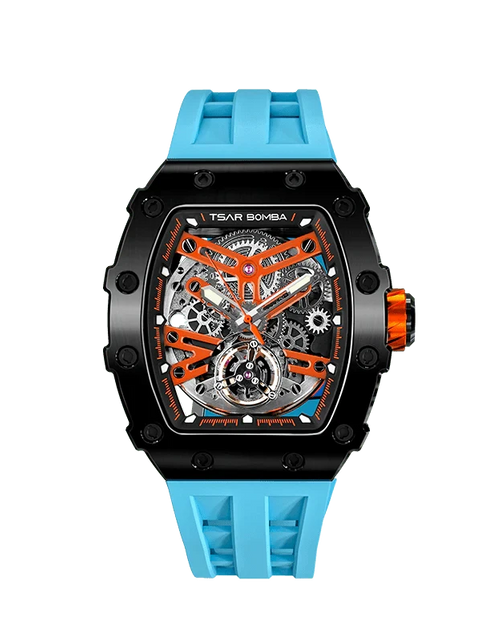 Load image into Gallery viewer, Elemental Series-Automatic Watch TB8208A Black Blue
