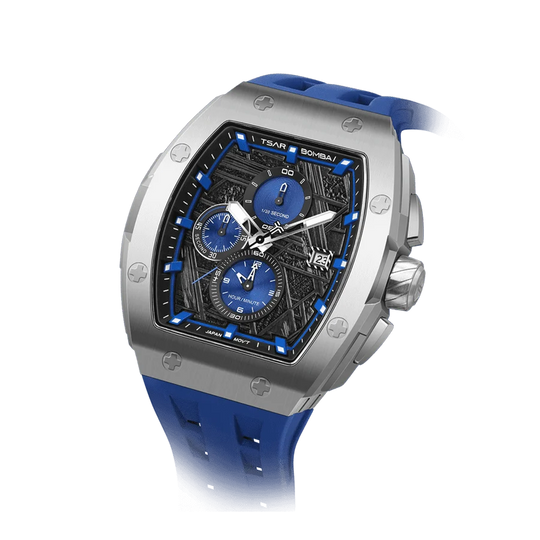 ساعة Elemental Series-Quarter TB8211Q باللون الأزرق الفضي