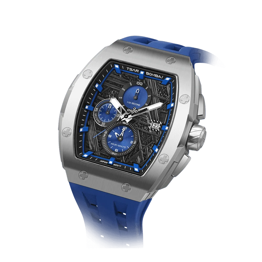 ساعة Elemental Series-Quarter TB8211Q باللون الأزرق الفضي