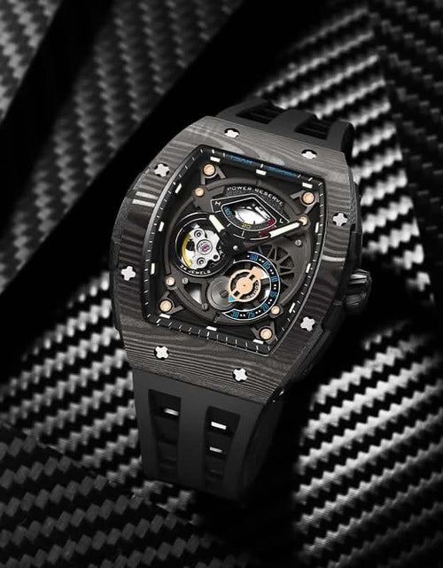 Load image into Gallery viewer, Elemental Series-Carbon Fiber Automatic Watch TB8210CF Cool Black
