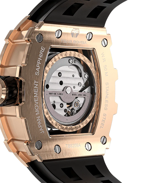 Load image into Gallery viewer, Elemental Series-Automatic Watch TB8208A Rose Gold Black
