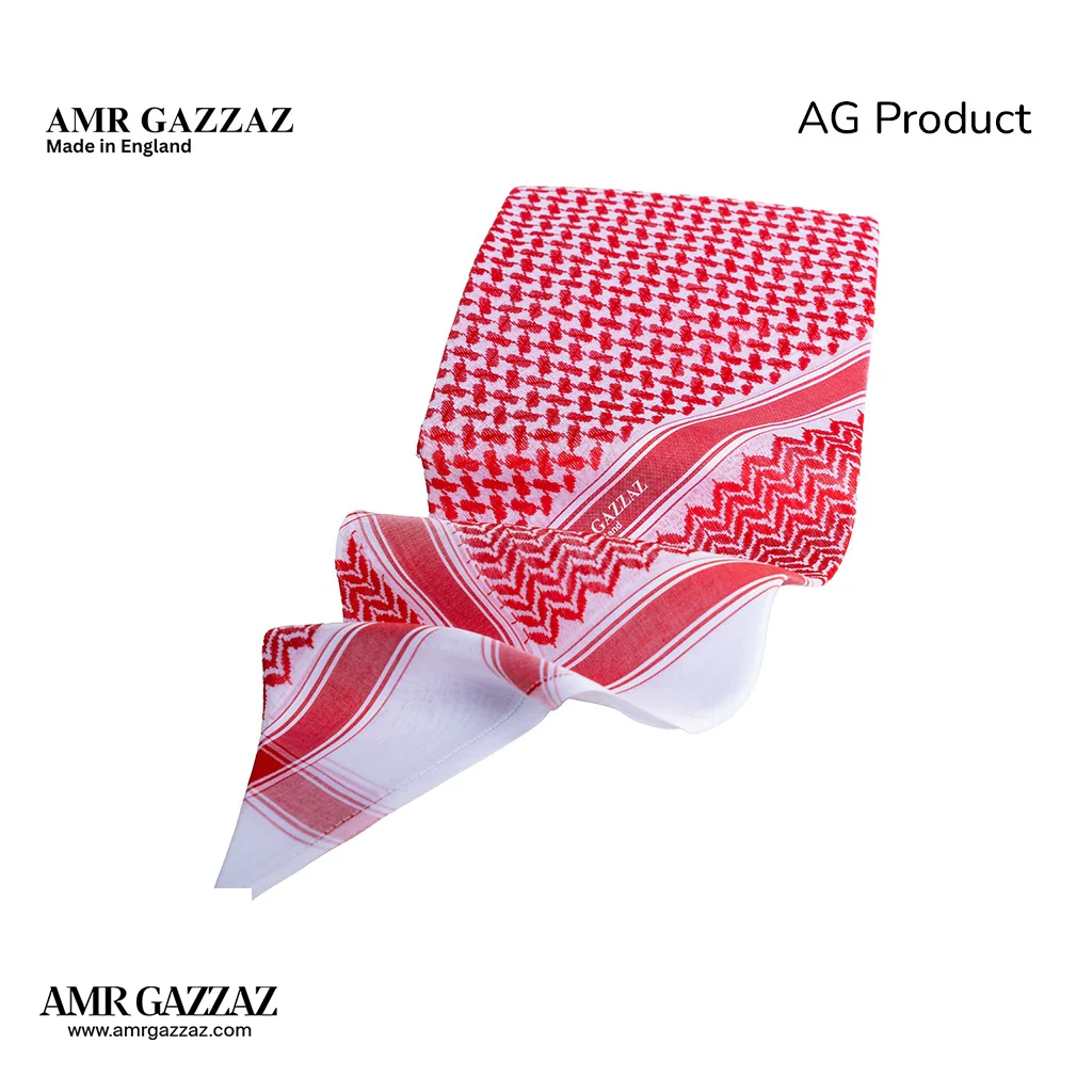 عمرو قزاز شماغ انجليزي كلاسيكي