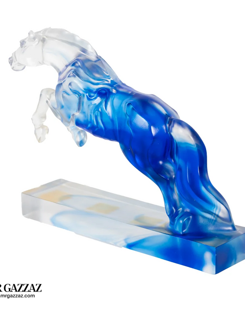 Load image into Gallery viewer, A PATE-DE-VERRE JUMPING HORSE
