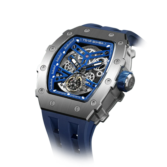Elemental Series-Automatic Watch TB8208A Silver Blue