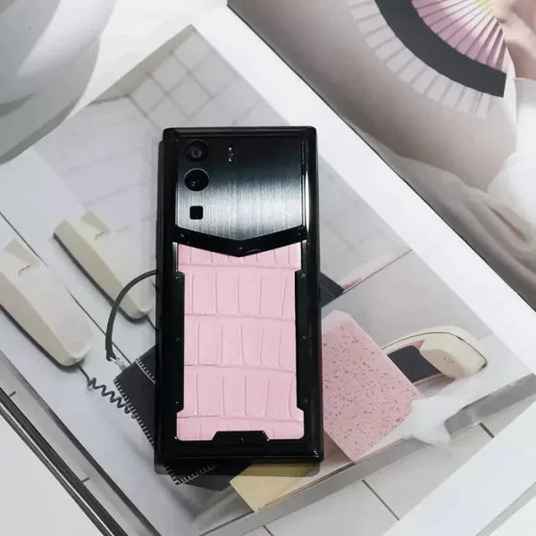 METAVERTU ALLIGATOR SKIN 5G WEB3 PHONE – SAKURA PINK