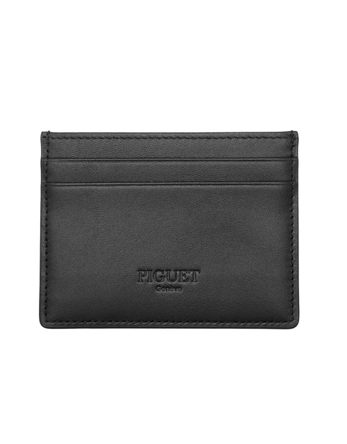 Load image into Gallery viewer, Piguet Noir Leather Card Holder

