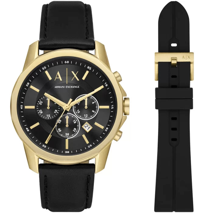 Armani Exchange men watch set with 2 straps