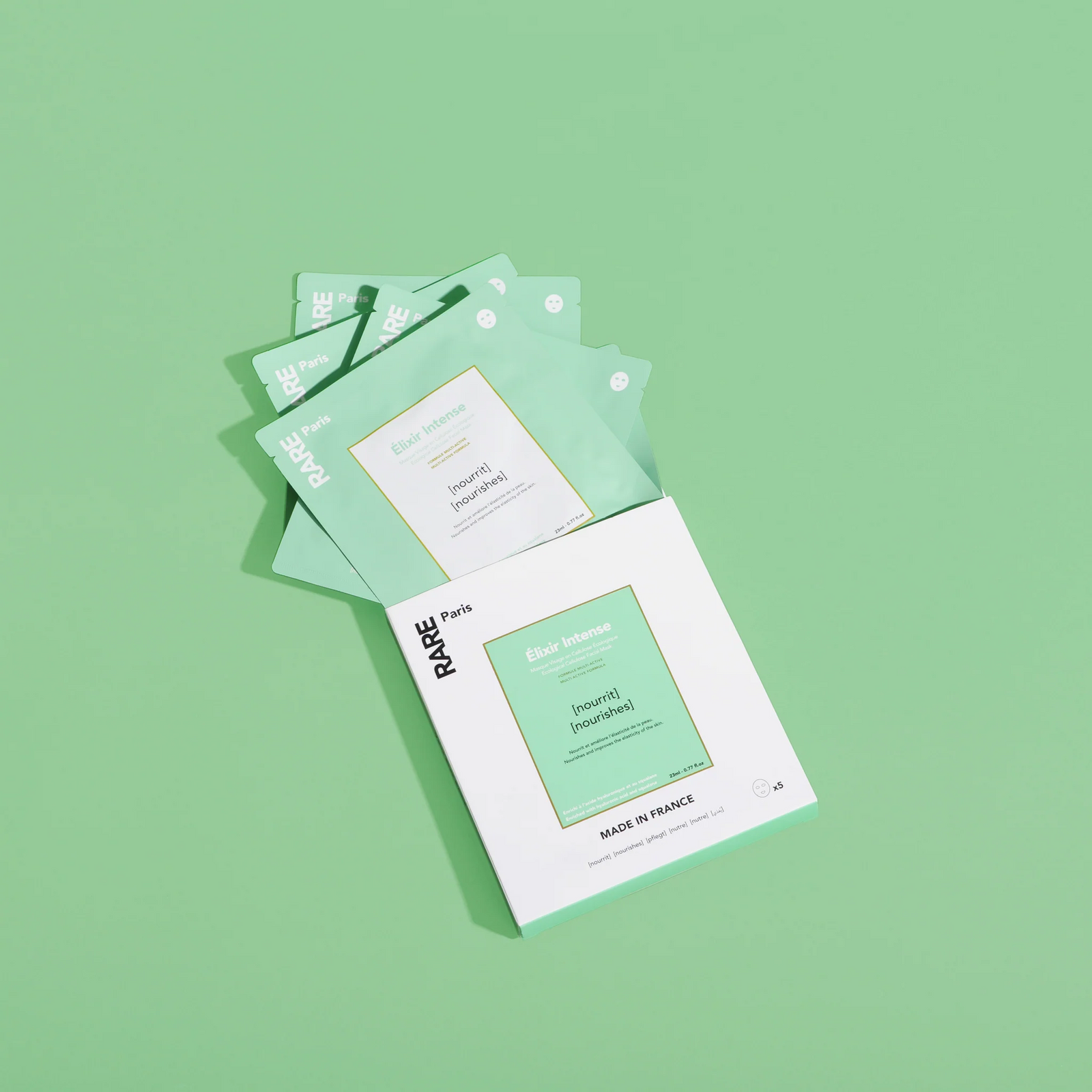 Elixir Intense Nourishing Face Mask – Box of 5 5 sheet masks (23 mL each)