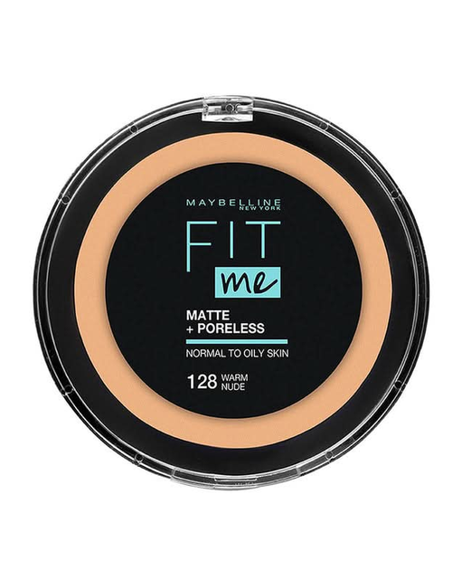 تحميل الصورة إلى عارض المعرض، Maybelline Fit Me Matte + Poreless Powder 128 Warm Nude
