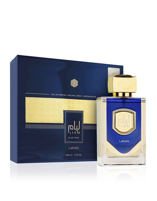 تحميل الصورة إلى عارض المعرض، Lattafa Liam Blue Shine Eau Perfume for Unisex 100ml
