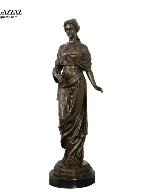 Load image into Gallery viewer, Gorgeous Roman Maiden Genuine solid handcrafted Bronze lovely Sculpture
