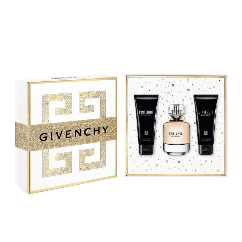 مجموعة عطر جيفنشي L'Interdient 80 مل مع جل استحمام ومرطب للجسم