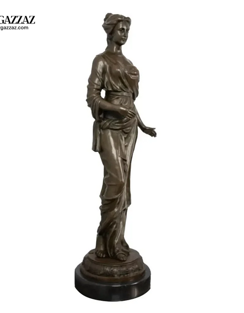Load image into Gallery viewer, Gorgeous Roman Maiden Genuine solid handcrafted Bronze lovely Sculpture
