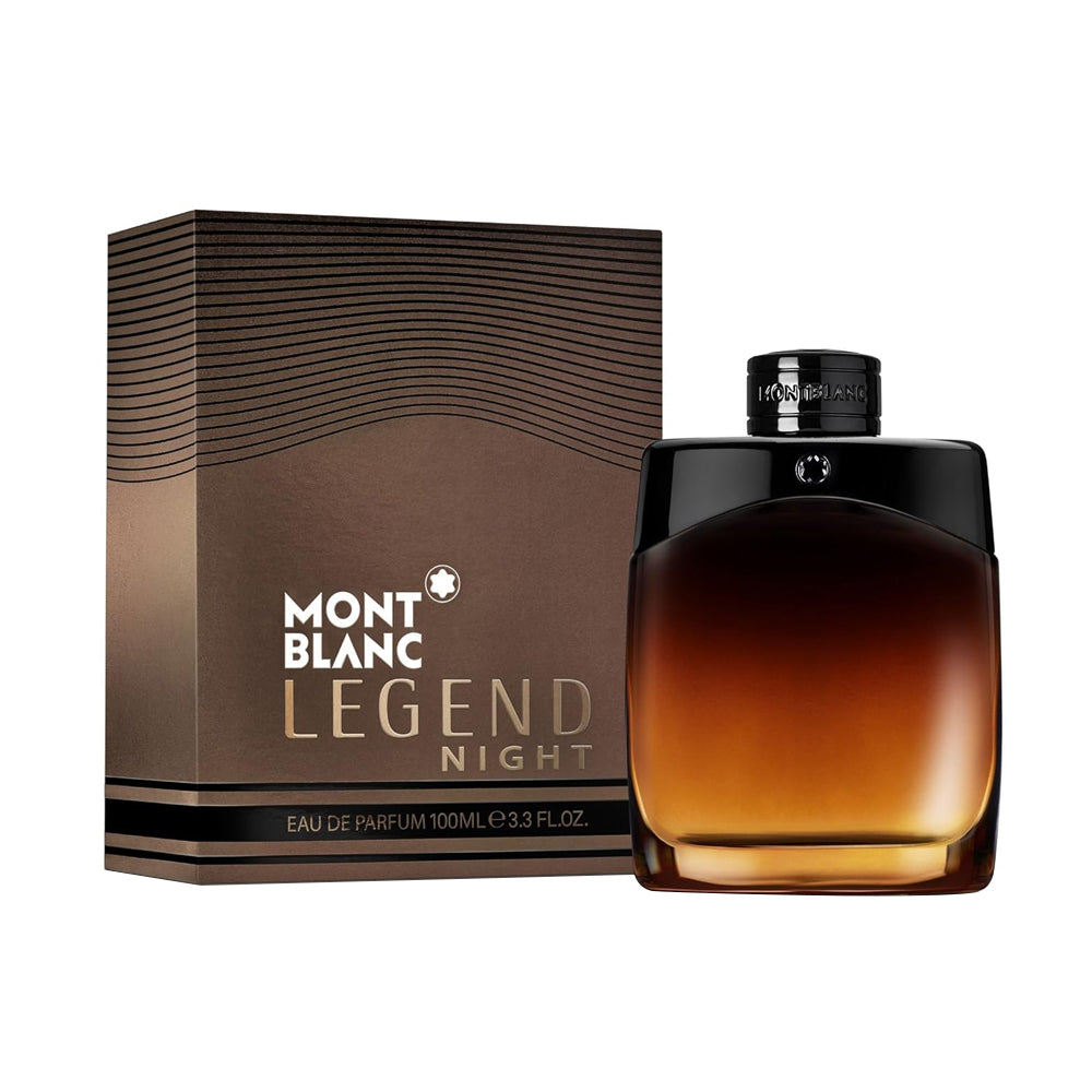 MONT BLANC LEGEND NIGHT 100 ML 3.3 OZ EAU DE PARFUM FOR MEN FREE