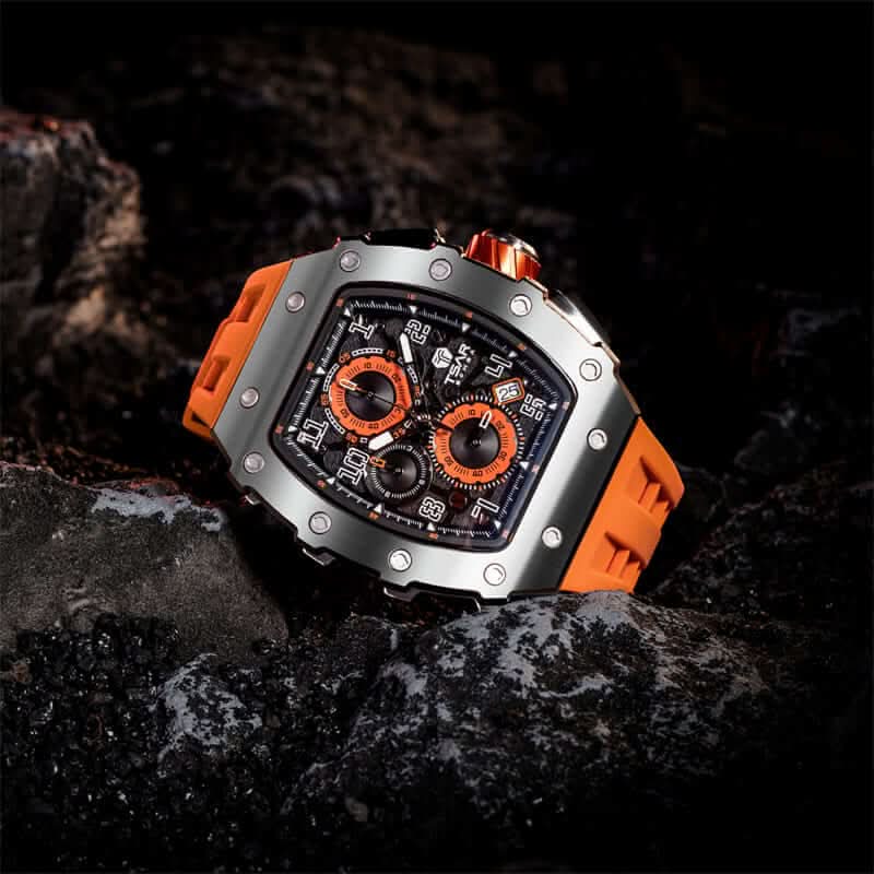 Elemental Series-Calendar Version TB8204Q Silver Orange