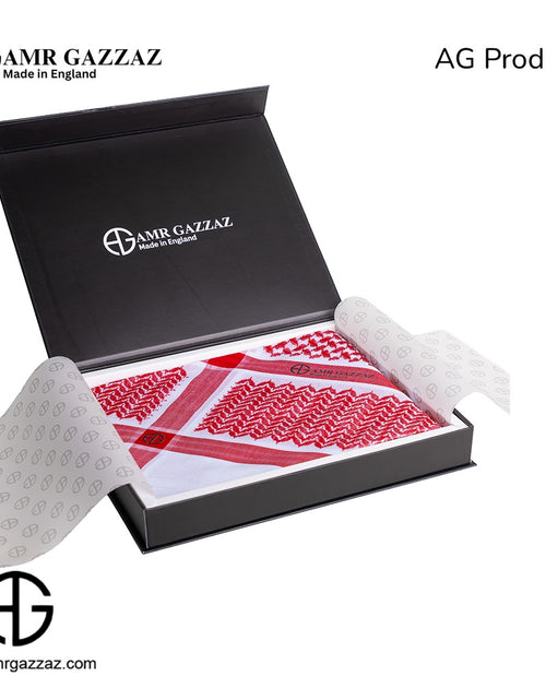 Load image into Gallery viewer, Amr Gazzaz English Shemagh classic red new special 2026
