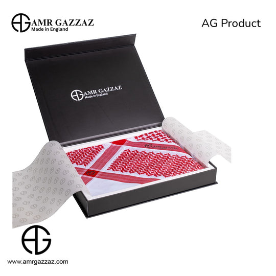 Amr Gazzaz English Shemagh classic red new special 2026 RED 10/6