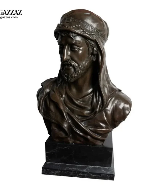 Load image into Gallery viewer, bronze sculpture as a bust of an Arab man
