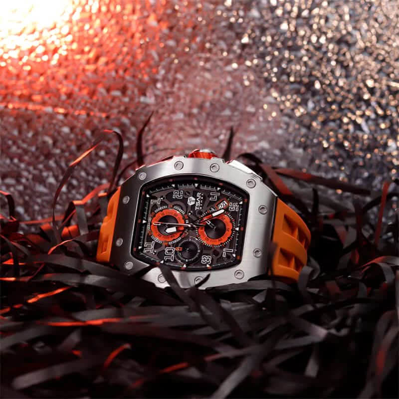 Elemental Series-Calendar Version TB8204Q Silver Orange